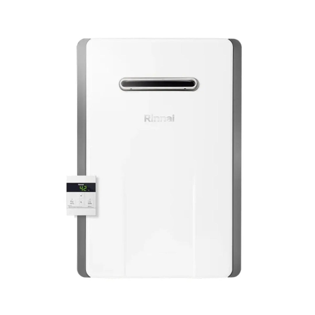 Rinnai One 11e geschlossene Brennkammer da esterno – Gas-Durchlauferhitzer, 11 l/min, Erdgas, Energieeffizienzklasse A+