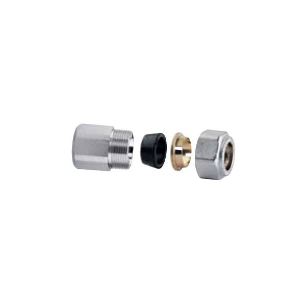Arteclima Niplex Buchse Messing verchromt 3/4" 24X19 mit Adapter AC7093418G