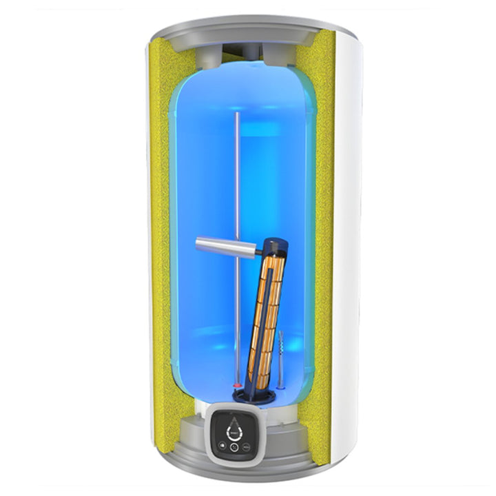 Atlantic Genius Steatite Wi-Fi vertikal – Elektrischer Warmwasserspeicher, 80 Liter, Energieeffizienzklasse B