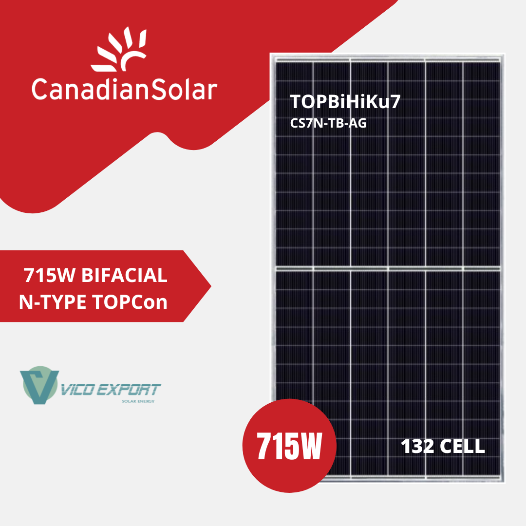 PV-Modul 715W Canadian Solar TOPBiHiKu7 (CS7N-715TB-AG) Bifazial TopCon