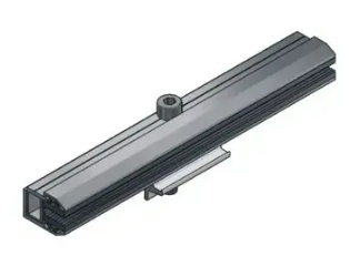 Van Der Valk-Alu. Glasklem Eind-L=200Mm-Alu Profiel (721589)