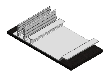 Van Der Valk Solar-Aluminium Paneelondersteuning Achter Valkpro+ (Basis) 150Mm Pvc (724723)