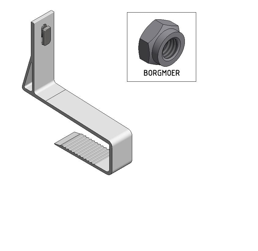Van Der Valk Solar-Aluminium Slimline 40-50Mm Side Hk+Borgmoer (729532)