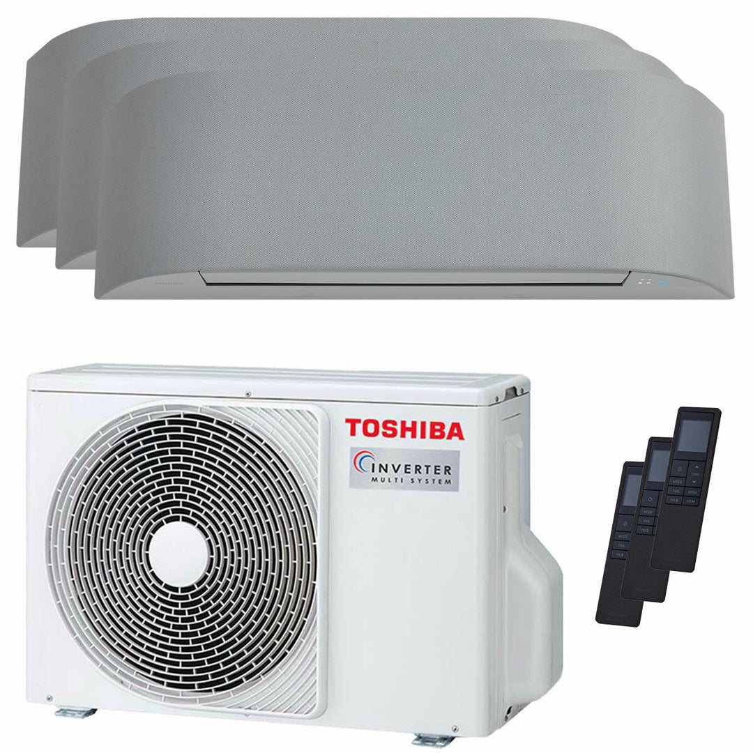 Toshiba Haori 7000+7000+9000 BTU – Multisplit-Klimagerät (3 Innengeräte), 5,2/6,8 kW, R32, A+++/A++, WLAN