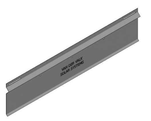 Van Der Valk Solar-Verzinkte Achterplaat Valkpro+ L10° L=1980Mm (742512)