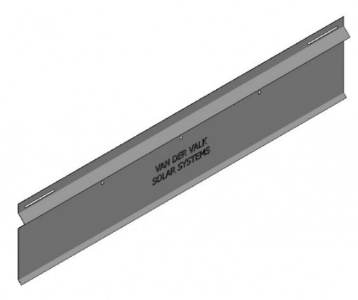 Van Der Valk Solar- Verzinkte Achterplaat Valkpro+ P10°/Max L=1160Mm (742520)