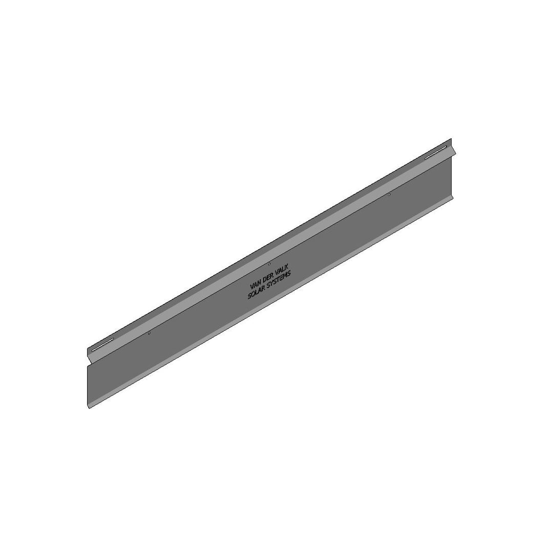 Van Der Valk Solar-Verzinkte Achterplaat Valkpro+ L15° L=2180Mm (742526)