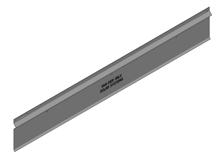 Van Der Valk Solar-Verzinkte Achterplaat Valkpro+ L15° L=1980Mm (742527)