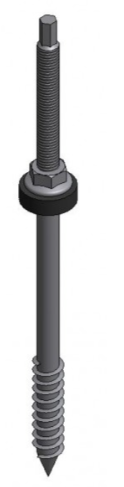 Van Der Valk Solar-Roestvrijstaal Stokschroef M10X250Mm Houten Gording (747917)