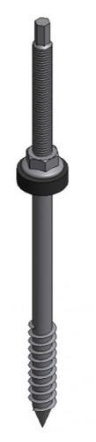 Van Der Valk Solar-Roestvrijstaal Stokschroef M12X250Mm Houten Gording (747920)