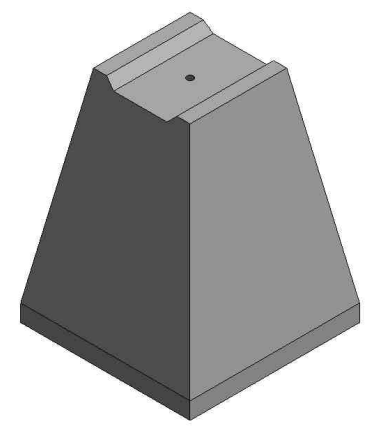 Van Der Valk Solar-Betonnen Fundatieblok Valkpro+ 200X200X260-15,73Kg (750521)