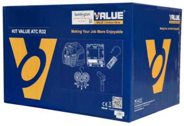 Value Kit ADC Kältetechnik-Werkzeugset R32 mit Rückgewinnungsstation und elektronischer Monteurhilfe
