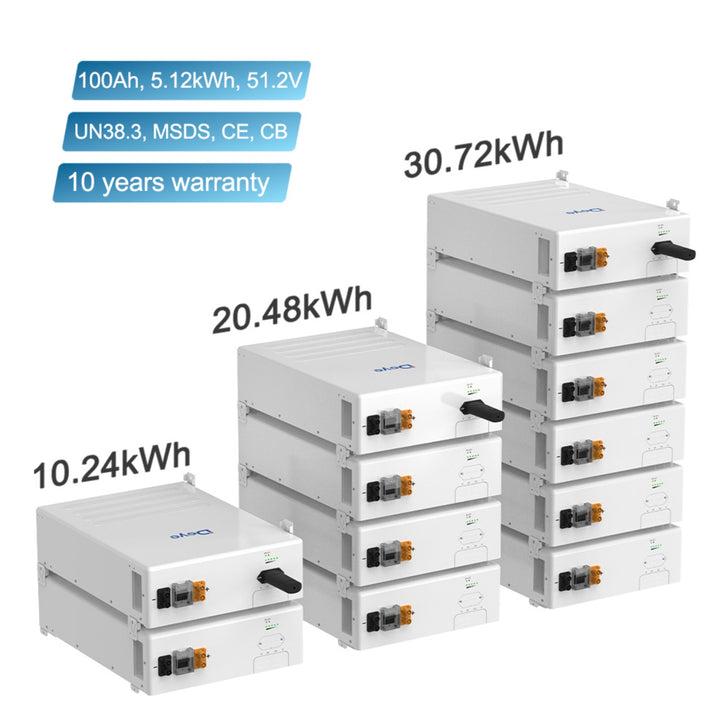 Deye SE-F5 Pro-C - Fortschrittlicher LiFePO4-Speicher - 51,2V / 5,12 kWh