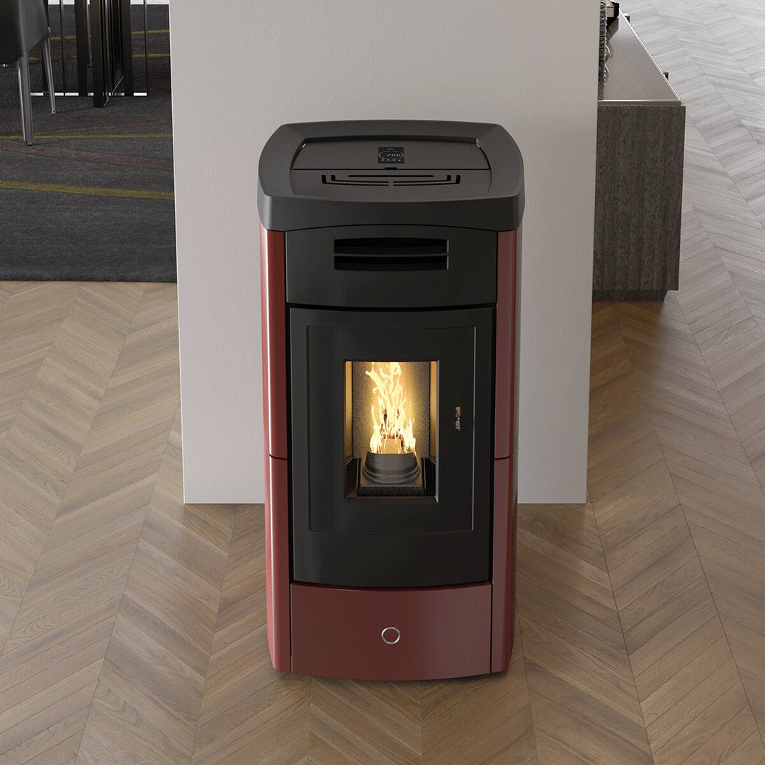 EK63 DAILY130++ - gruppo Edilkamin – Pelletofen, 12,5 kW, Bordeaux