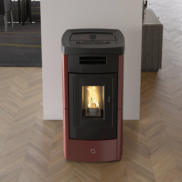 EK63 DAILY130++ - gruppo Edilkamin – Pelletofen, 12,5 kW, Bordeaux