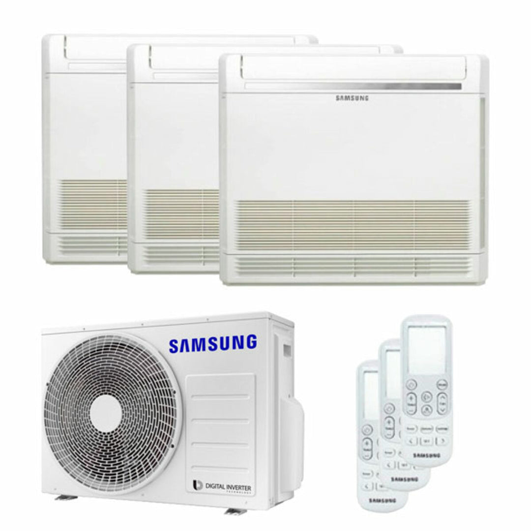 Samsung Standgerät 9000+9000+12000 BTU – Multisplit-Klimagerät (3x), 5,2/6,3 kW, R32, A+++/A+