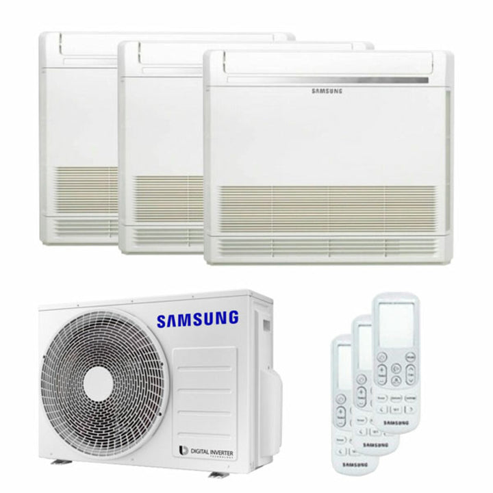 Samsung Standgerät 9000+9000+12000 BTU – Multisplit-Klimagerät (3x), 5,2/6,3 kW, R32, A+++/A+
