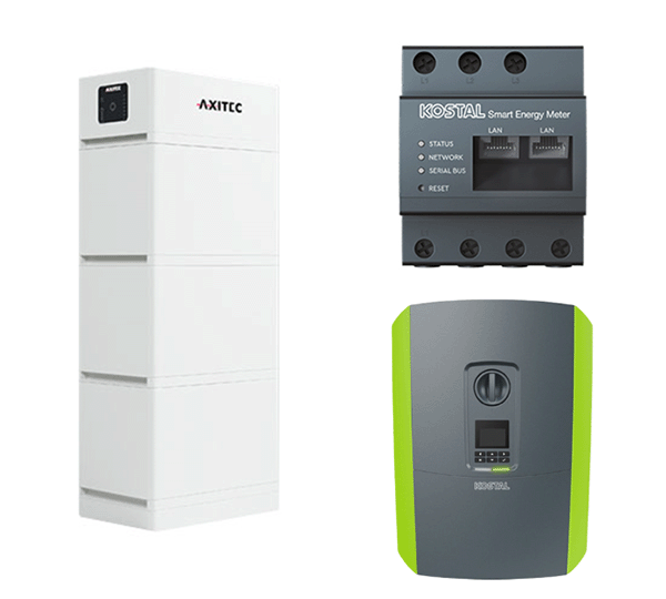AXITEC + Kostal HV-Speichersystem, 10,1 kWh nutzbar, 3-phasig, AXIstorage Li SV2 10.1 + Plenticore Plus 5.5 G2
