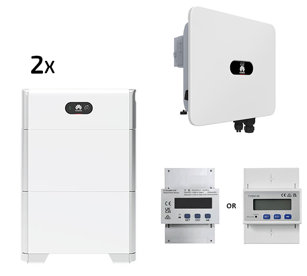 HUAWEI HV-Speichersystem, 27,6 kWh nutzbar, 3-phasig, LUNA2000-14+14-S1 + SUN2000-25K-MB0