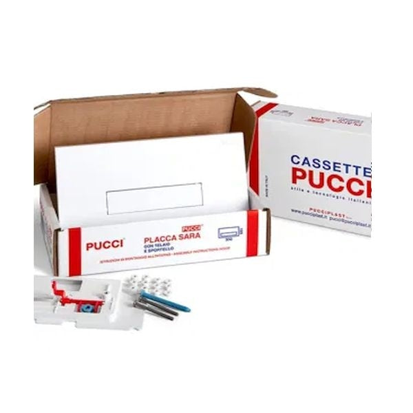 Pucci plast Platte mit Rahmen sara weiß 80179680