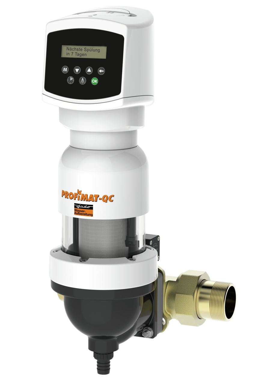 JUDO JPF-QC-ATP 2" 320 µm, Nenndurchfluss 22 m³/h, Maschenweite 0,32 mm Automatik-Rückspül-Schutzfilter