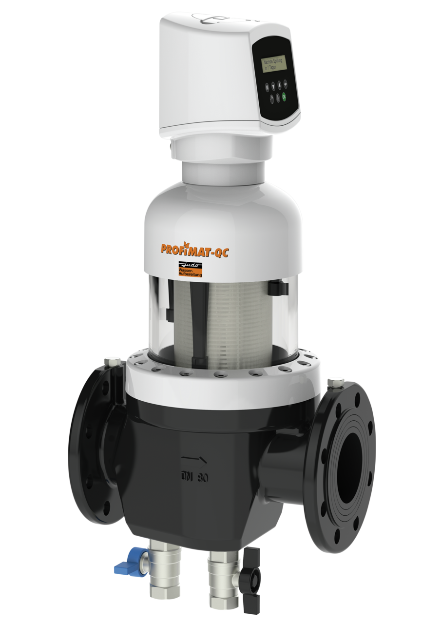 JUDO JPF-QC-ATP DN 100 320 µm, Nenndurchfluss 78 m³/h, Maschenweite 0,32 mm Automatik-Rückspül-Schutzfilter (zeit- und differenzdruckgesteuert)