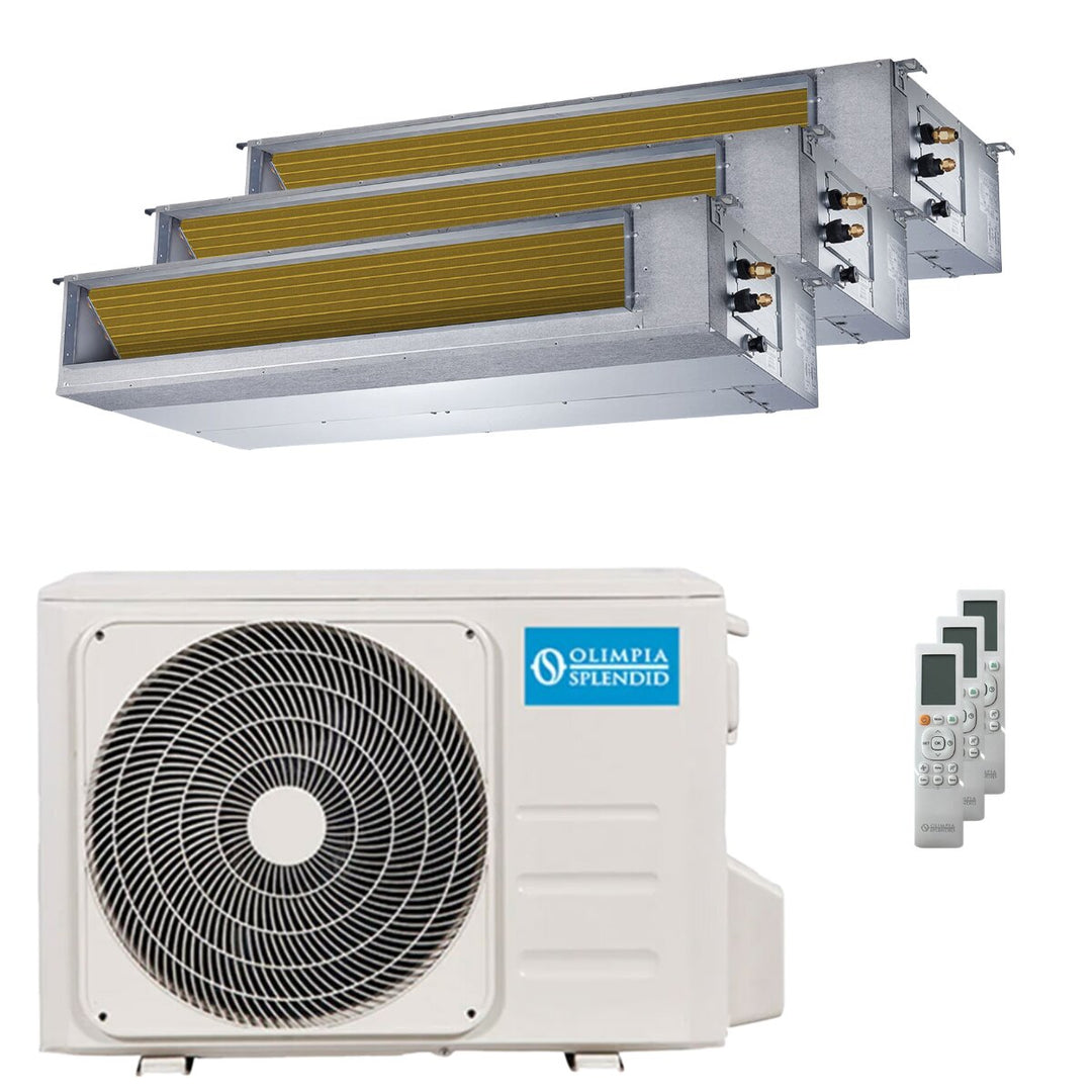 Olimpia Splendid Nexya S6 E Duct 9000+9000+12000 BTU – Multisplit-Klimagerät (3 Innengeräte), 6,18/6,46 kW, R32, A++/A+