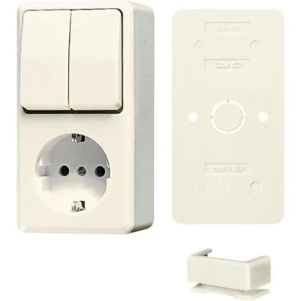 JUNG B675A Schakelaar/Steckdose combinatie