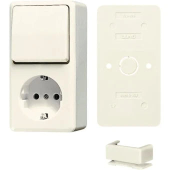 JUNG B676A Schakelaar/Steckdose combinatie