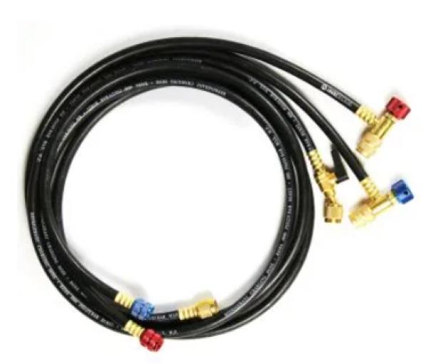 Javac JAV-1072 Füllschlauch-Set Safe Seal R410A/R32, 3 Schläuche 1/4" x 5/16", 183 cm