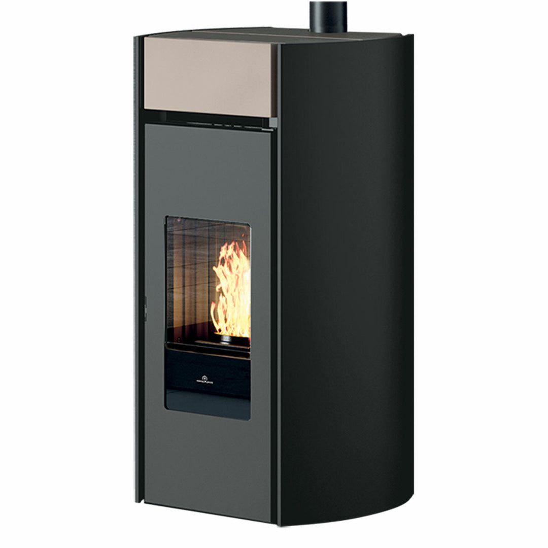 Edilkamin Myrna Q Plus cipria – Pelletofen, 12 kW, WLAN