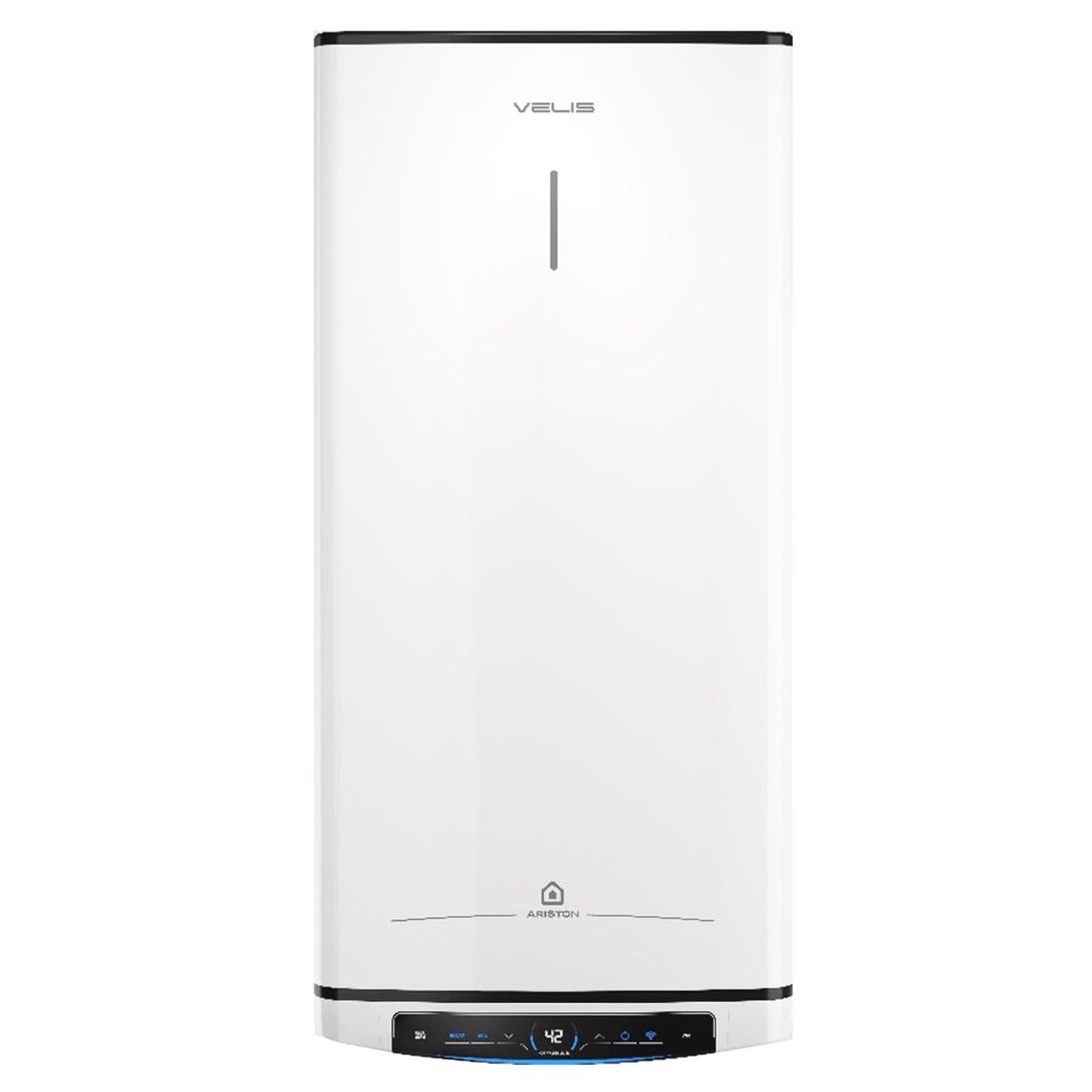 Ariston Velis Pro Dry WiFi vertikal/Horizontal – Elektrischer Warmwasserspeicher, 50 Liter, Energieeffizienzklasse B, WLAN