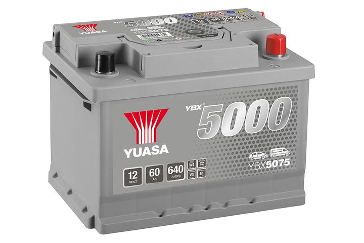Yuasa Autobatterie YBX5075 12V 60Ah 640A (YBX5000 Serie)