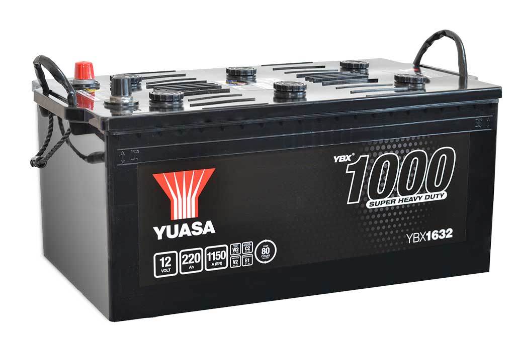 Yuasa LKW-Batterie YBX1632 12V 220Ah 1150A (YBX1000 SHD Serie)