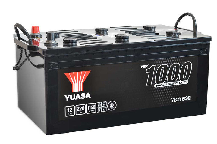 Yuasa LKW-Batterie YBX1632 12V 220Ah 1150A (YBX1000 SHD Serie)