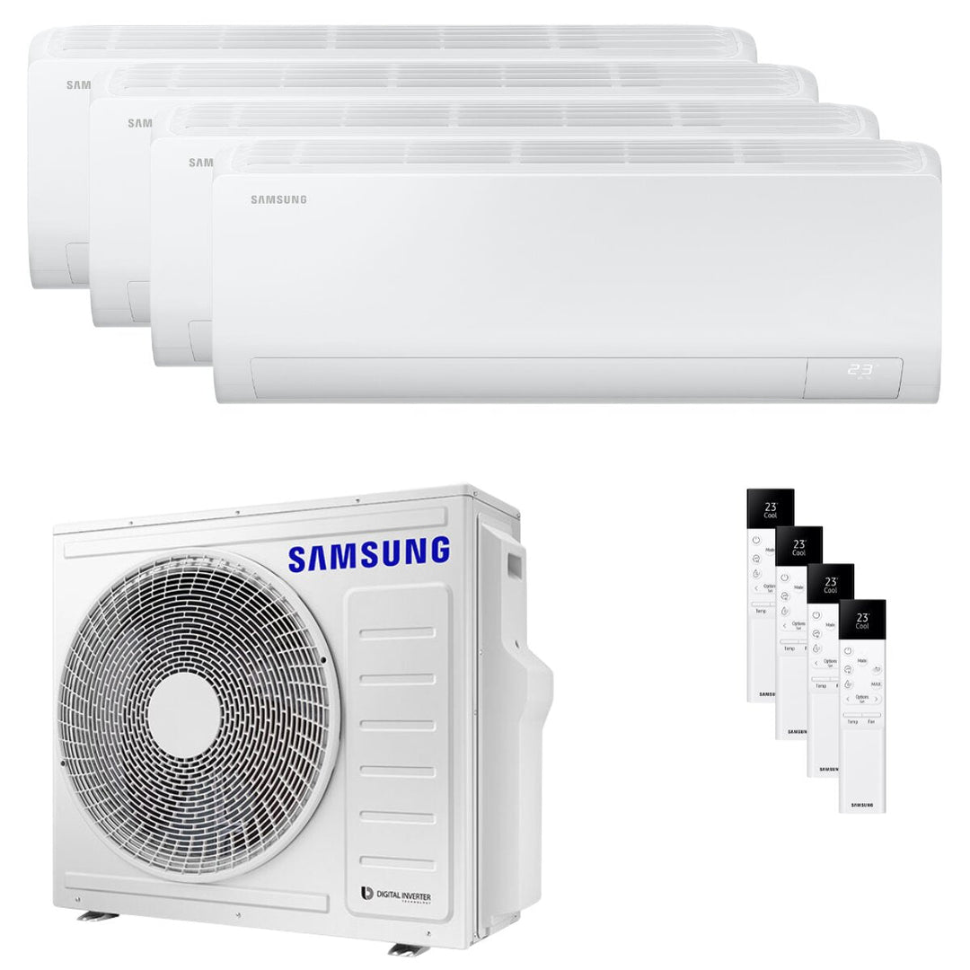 Samsung Cebu S2 7000+7000+12000+12000 BTU – Multisplit-Klimagerät (4 Innengeräte), 8/8,78 kW, R32, A++/A+, WLAN