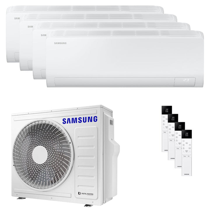 Samsung Cebu S2 7000+9000+9000+9000 BTU – Multisplit-Klimagerät (4 Innengeräte), 7,65/8,69 kW, R32, A++/A+, WLAN