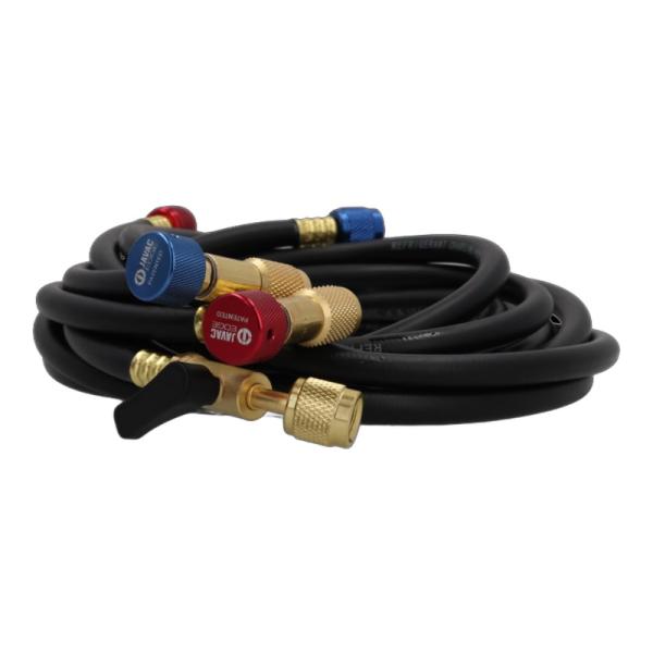 Javac JAV-1071 Füllschlauch-Set Safe Seal 1/4", 3 Schläuche, 183 cm