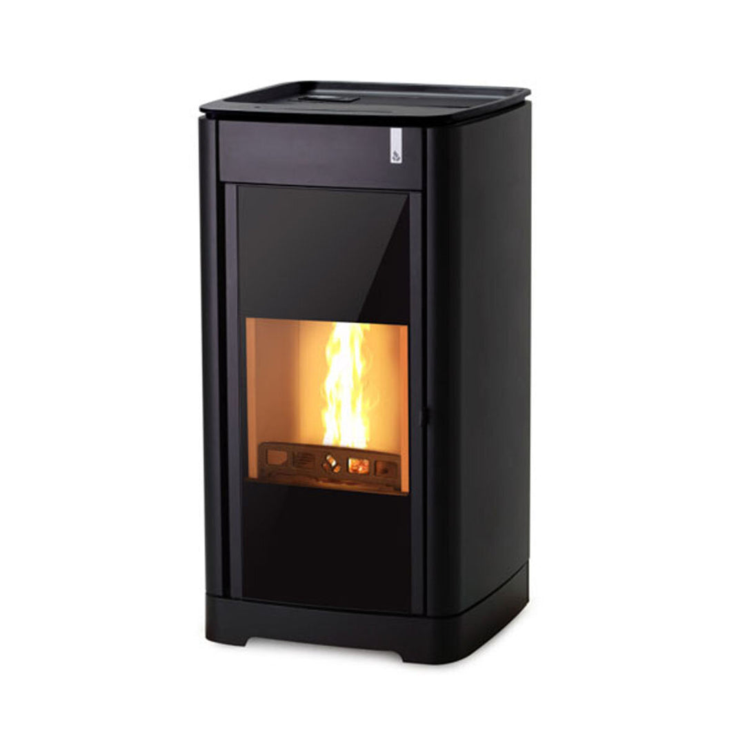 Girolami Furni 22 nera – Holzofen (wasserführend), 22 kW, Schwarz