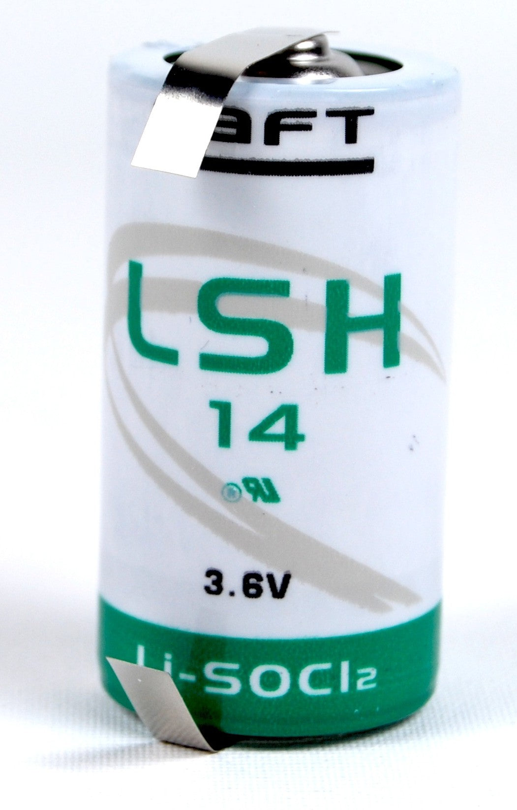 Saft Lithium Rundzelle LSH14 LF-U mit 3,6 V und 5,8 Ah