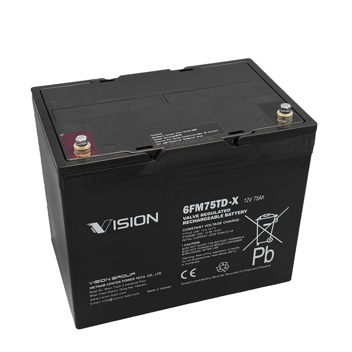 Vision Bleiakku 6FM75TDX Cyclic mit 12V und 75Ah