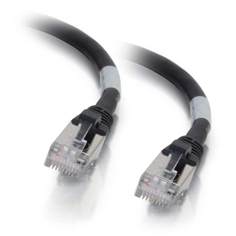 C2G 0.3m CAT6A SHIELDED Patchkabel Schwarz