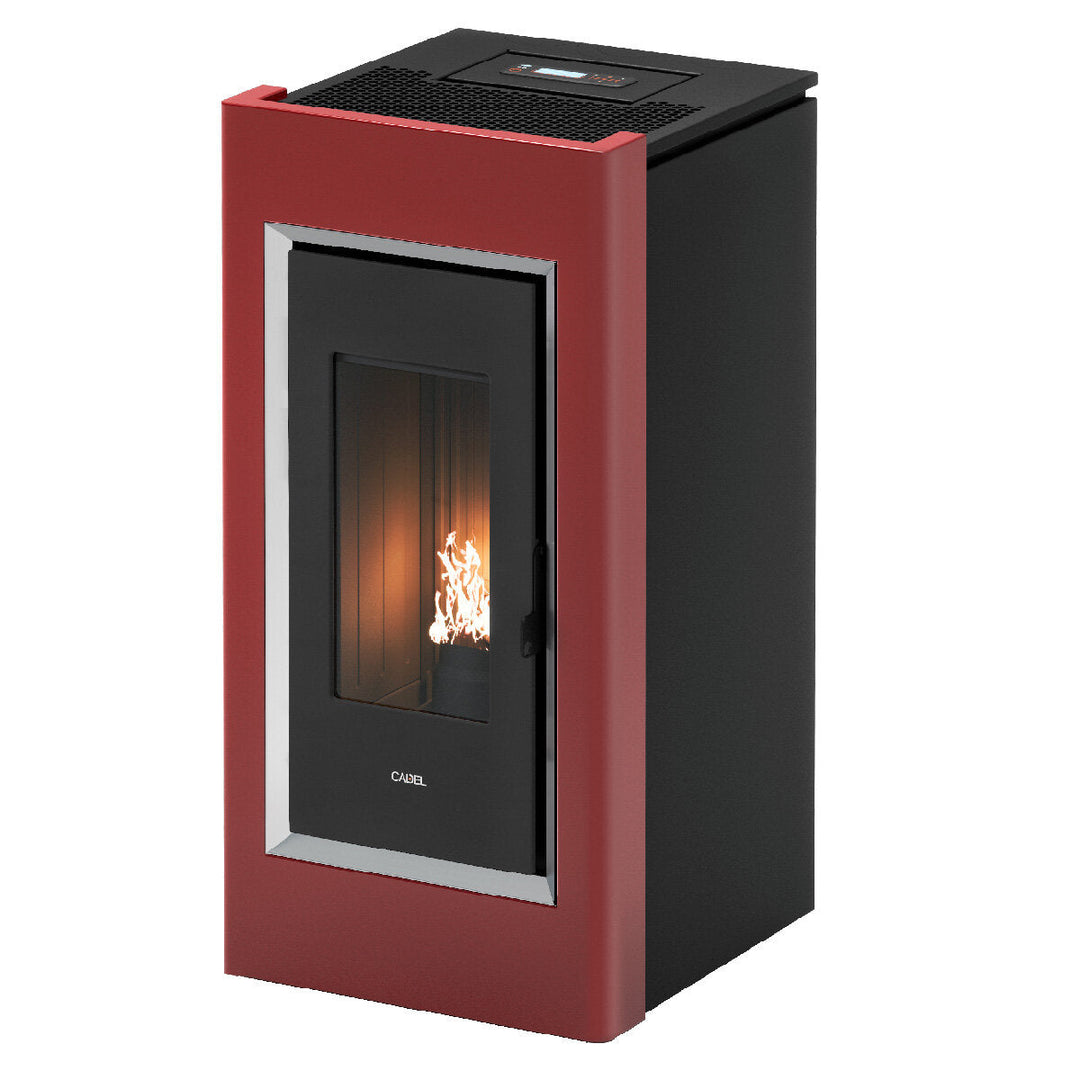 Cadel Prince Plus – Pelletofen, 11 kW, Rot