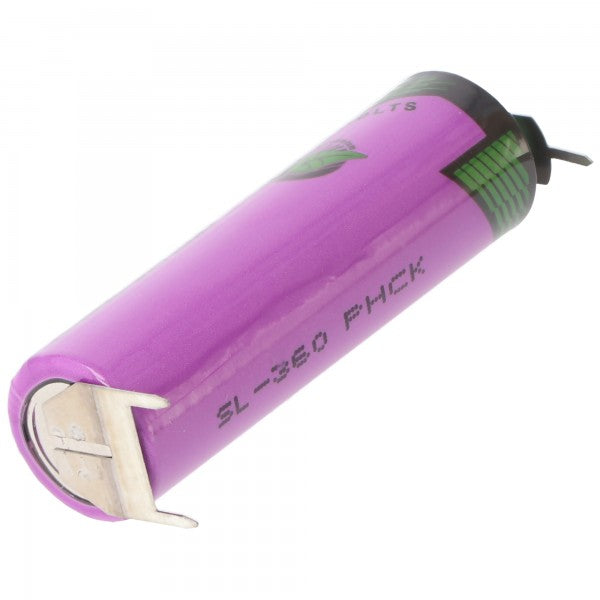Saft Lithium Rundzelle LS14500 2PF mit 3,6 V und 2,6 Ah