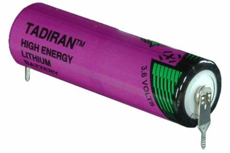 Tadiran SL-360PR Lithium Batterie AA mit 3,6 V und 2,4 Ah, mit radialen Pins