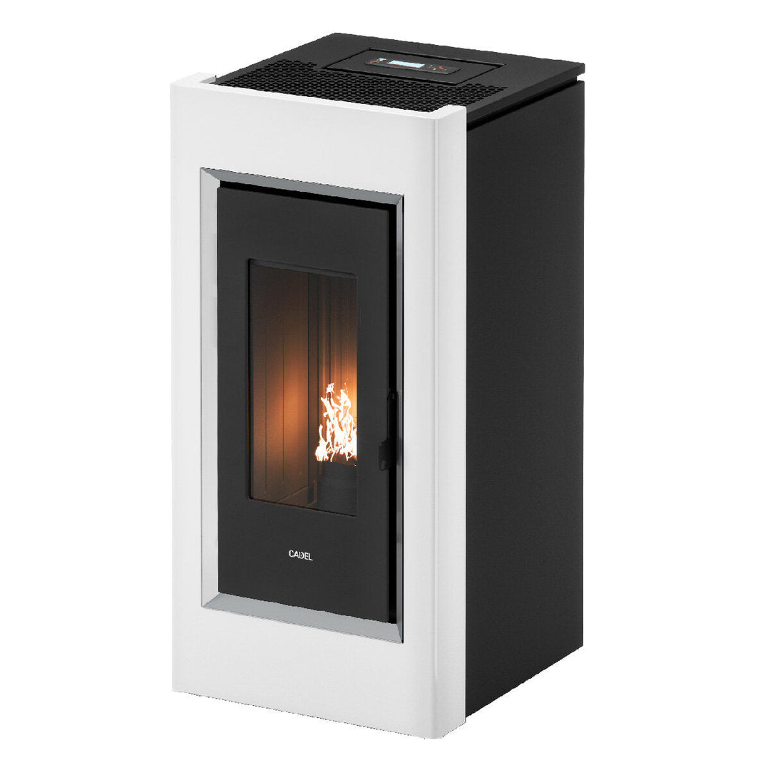Cadel Prince – Pelletofen, 11 kW, Weiß