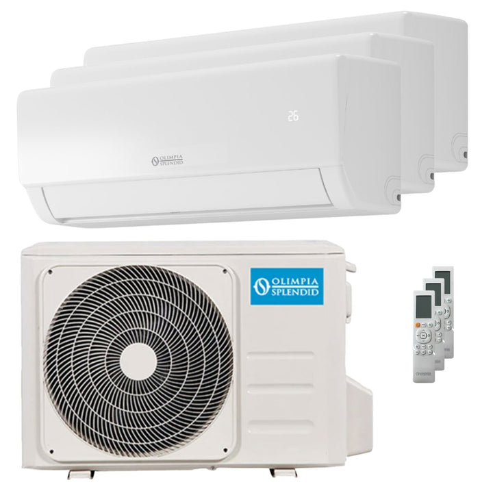 Olimpia Splendid Nexya S5 E Inverter 9000+9000+18000 BTU – Multisplit-Klimagerät (3 Innengeräte), 8,15/8,17 kW, R32, A++/A+, WLAN