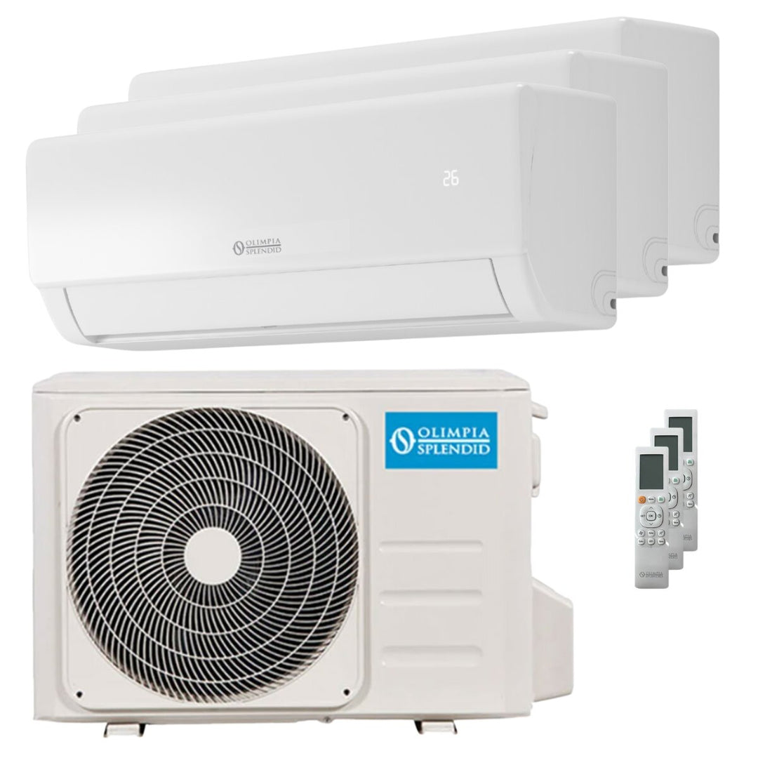 Olimpia Splendid Nexya S5 E Inverter 9000+9000+12000 BTU – Multisplit-Klimagerät (3 Innengeräte), 8,11/8,17 kW, R32, A++/A+, WLAN