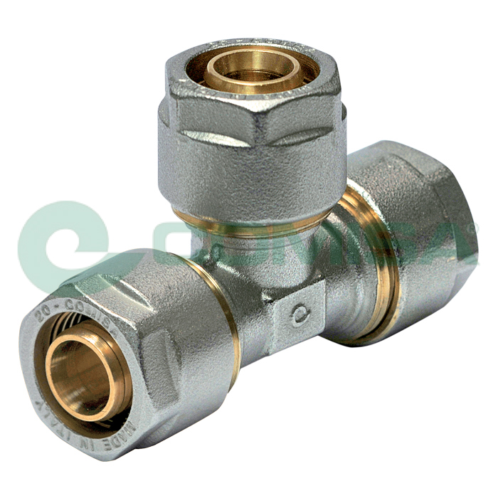 Comisa Klemm-T-Stück Ø 26 x 26 x 26 mm, Wasser
