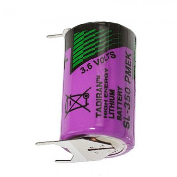 Tadiran SL-350PT Lithium Batterie 1/2 AA mit 3,6 V und 1,2 Ah, mit Pins +1/-2